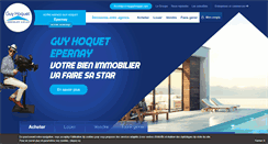 Desktop Screenshot of guyhoquet-immobilier-epernay.com